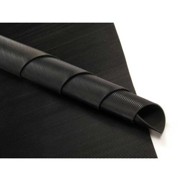 Feinriefenm. IND.QUAL 3 mm, schwarz 1000 Rollenzuschnitt, 1000 mm breit