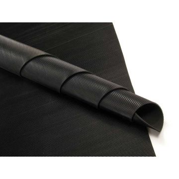 Feinriefenmatte 3 mm, schwarz 1000 Rollenzuschnitt, 1000 mm breit