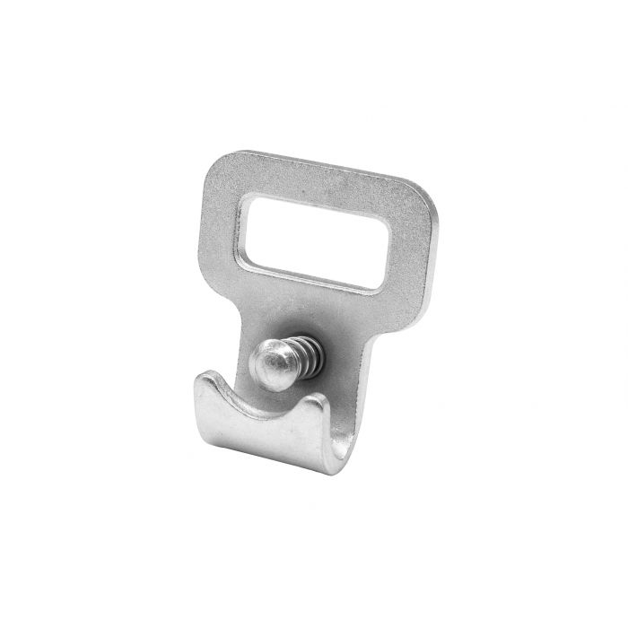 MTPro Flachhaken mit Sicherung 750 Ausführung: Stahl verzinkt, für Stäbchen Ø 8 mm main product photo